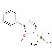 1-苯基-4-三甲基甲硅烷基-四唑-5-酮结构式_68140-26-1结构式