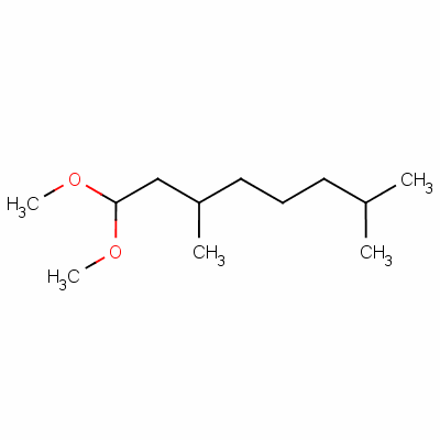 1,1-Dimethoxy-3,7-dimethyloctane Structure,68141-23-1Structure