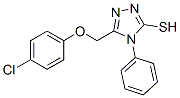 5-[(4-Chlorophenoxy)methyl]-4-phenyl-4h-1,2,4-triazole-3-thiol Structure,68212-26-0Structure