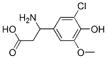 3-氨基-3-(3-氯-4-羟基-5-甲氧基苯基)-丙酸结构式_682804-55-3结构式