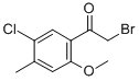 2-溴-1-(5-氯-2-甲氧基-4-甲基苯基)乙酮结构式_683274-74-0结构式