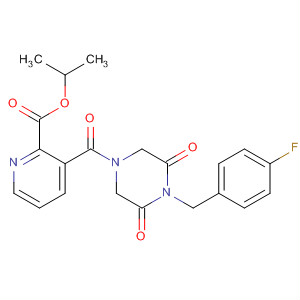 3-[4-(4-Fluoro-benzyl)-3,5-dioxo-piperazine-1-carbonyl]-pyridine-2-carboxylic acid isopropyl ester Structure,684284-56-8Structure