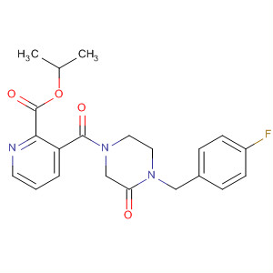 3-[4-(4-Fluoro-benzyl)-3-oxo-piperazine-1-carbonyl]-pyridine-2-carboxylic acid isopropyl ester Structure,684284-59-1Structure