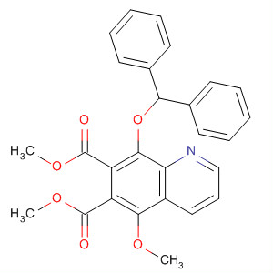 8-Benzhydryloxy-5-methoxy-quinoline-6,7-dicarboxylic acid dimethyl ester Structure,684287-58-9Structure