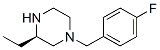 (3r)-(9ci)-3-乙基-1-[(4-氟苯基)甲基]-哌嗪结构式_685535-16-4结构式