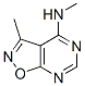 (9ci)-n,3-二甲基-异噁唑并[5,4-d]嘧啶-4-胺结构式_68571-90-4结构式