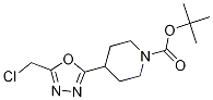 Tert-butyl4-(5-(chloromethyl)-1,3,4-oxadiazol-2-yl)piperidine-1-carboxylate Structure,685828-39-1Structure