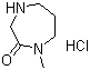 1-Methyl-2-oxo[1,4]diazepane hydrochloride Structure,685859-01-2Structure