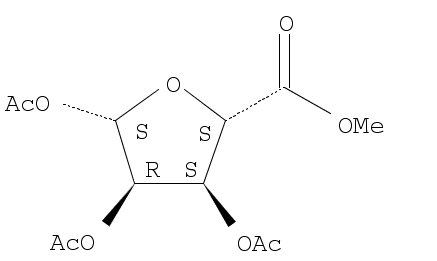 beta-D-Ribofuranuronic Acid Methyl Ester Triacetate Structure,68673-84-7Structure