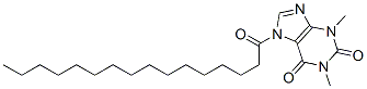 1H-purine-2,6-dione, 3,7-dihydro-1,3-dimethyl-7-(1-oxohexadecyl)- Structure,68696-84-4Structure