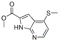 1H-Pyrrolo[2,3-b]pyridine-2-carboxylic acid, 4-(methylthio)-, methyl ester Structure,688356-75-4Structure