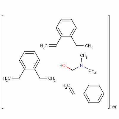 Ethylethenylbenzene, ethenylbenzene, diethenylbenzene polymer, n,n,n-trimethylmethanaminium hydroxide Structure,69011-18-3Structure