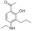 1-[4-(Ethylamino)-2-hydroxy-3-propylphenyl]ethan-1-one Structure,69049-68-9Structure