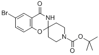 Tert-butyl 6-bromo-4-oxo-3,4-dihydrospiro[benzo[e][1,3]oxazine-2,4-piperidine]-1-carboxylate Structure,690632-05-4Structure