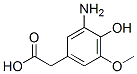 Benzeneacetic acid, 3-amino-4-hydroxy-5-methoxy-(9ci) Structure,692257-57-1Structure