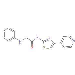 2-苯基氨基-n-(4-吡啶-4-基-噻唑-2-基)-乙酰胺结构式_692876-78-1结构式