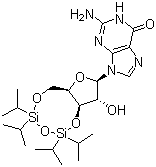 3,5-O-(1,1,3,3-tetraisopropyl-1,3-disiloxanediyl)guanosine Structure,69304-44-5Structure