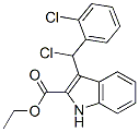 3-[氯(2-氯苯基)甲基]-1H-吲哚-2-羧酸乙酯结构式_69368-70-3结构式