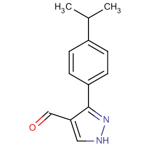 3-(4-异丙基苯基)-1H-吡唑-4-甲醛结构式_696646-74-9结构式