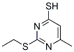 2-Ethylsulfanyl-6-methyl-1H-pyrimidine-4-thione Structure,6967-58-4Structure