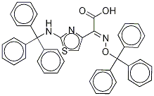 (E)-2-(trityloxyimino)-2-[2-(tritylamino)thiazol-4-yl]acetic acid Structure,69689-81-2Structure