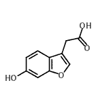 2-(6-Hydroxy-1-Benzofuran-3-yl) acetic acid Structure,69716-04-7Structure