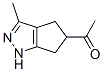 Ethanone, 1-(1,4,5,6-tetrahydro-3-methyl-5-cyclopentapyrazolyl)-(9ci) Structure,698368-44-4Structure