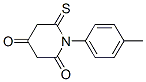 1-(4-甲基苯基)-6-硫氧代-2,4-哌啶二酮结构式_698388-84-0结构式