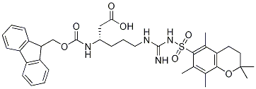 NΒ-FMOC-NΩ-(2,2,5,7,8-五甲基色满-6-磺酰基)-L-Β-高精氨酸结构式_700377-76-0结构式