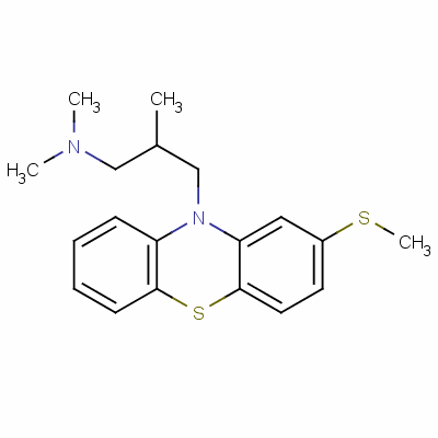 甲硫美嗪结构式_7009-43-0结构式