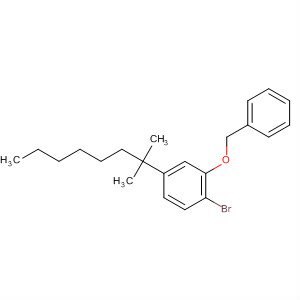 1-Bromo-4-(1,1-dimethylheptyl)-2-(phenylmethoxy)-benzene Structure,70120-16-0Structure