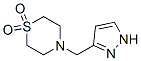 Thiomorpholine, 4-(1h-pyrazol-3-ylmethyl)-, 1,1-dioxide (9ci) Structure,701214-23-5Structure