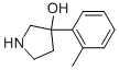 3-(2-Methylphenyl)-3-pyrrolidinol Structure,702630-29-3Structure