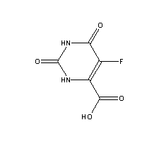 5-氟乳清酸结构式_703-95-7结构式