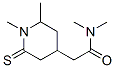 n,n,1,2-四甲基-6-硫氧代-4-哌啶乙酰胺结构式_70367-50-9结构式