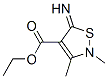 4-Isothiazolecarboxylicacid,2,5-dihydro-5-imino-2,3-dimethyl-,ethylester(9ci) Structure,70375-66-5Structure