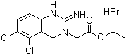 Ethyl 5,6-dichloro-3,4-dihydro-2(1H)-iminoquinazoline-3-acetate hydrobromide Structure,70381-75-8Structure