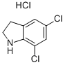 5,7-Dichloro-2,3-dihydro-1h-indol Structure,70555-58-7Structure