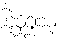 4-Formylphenyl 2-acetamido-3,4,6-tri-o-acetyl-2-deoxy-beta-d-glucopyranoside Structure,70622-68-3Structure