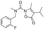  n-[(2-氟苯基)甲基]-n,3-二甲基-4-(1-甲基乙基)-5-氧代-2(5H)-异噁唑羧酰胺结构式_706803-66-9结构式