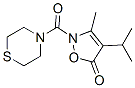 (9CI)-4-[[3-甲基-4-(1-甲基乙基)-5-氧代-2(5H)-异噁唑]羰基]-硫代吗啉结构式_706804-31-1结构式