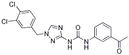 1-(3-乙酰基苯基)-3-(1-(3,4-二氯苄基)-1H-1,2,4-噻唑-3-基)脲结构式_708221-39-0结构式