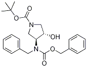 (3S,4s)-3-(苄基((苄氧基)羰基)氨基)-4-羟基吡咯烷-1-羧酸叔丁酯结构式_708273-38-5结构式