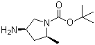 4-氨基-2-甲基-1-(2S,4R)-吡咯烷羧酸叔丁酯结构式_708274-46-8结构式