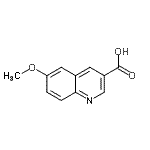 6-Methoxyquinoline-3-carboxylic acid Structure,71082-47-8Structure