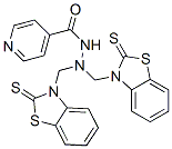 N,n-bis[(2-sulfanylidenebenzothiazol-3-yl)methyl]pyridine-4-carbohydrazide Structure,71085-96-6Structure