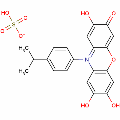 9-(4-二甲氨苯基)-2,6,7-三羟基荧光酮硫酸盐结构式_71501-19-4结构式