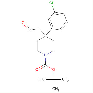 Tert-butyl 4-(3-chlorophenyl)-4-(2-oxoethyl)piperidine-1-carboxylate Structure,716358-39-3Structure