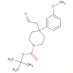 4-(3-甲氧基苯基)-4-(2-氧代乙基)哌啶-1-羧酸叔丁酯结构式_716359-52-3结构式