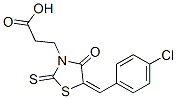 3-[5-(4-氯亚苄基)-4-氧代-2-硫氧代-3-噻唑烷]-丙酸结构式_7177-97-1结构式